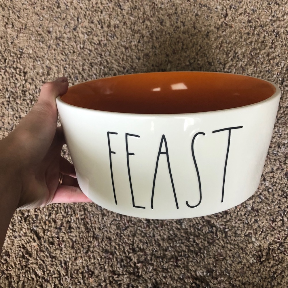 Rae Dunn Large dog bowl